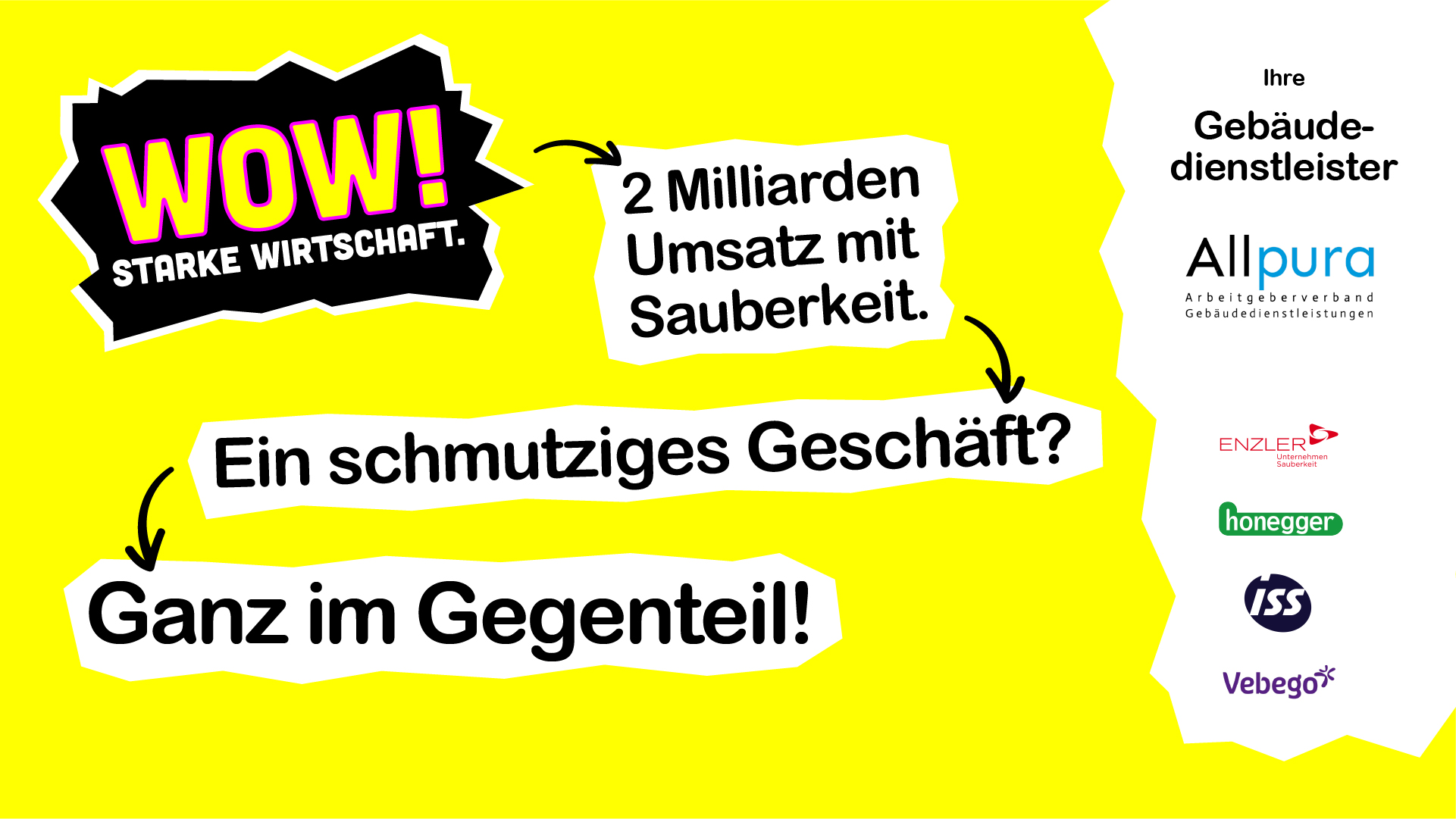 Sujet der WOW-Kampagne: 2 Milliarden Umsatz mit Sauberkeit
